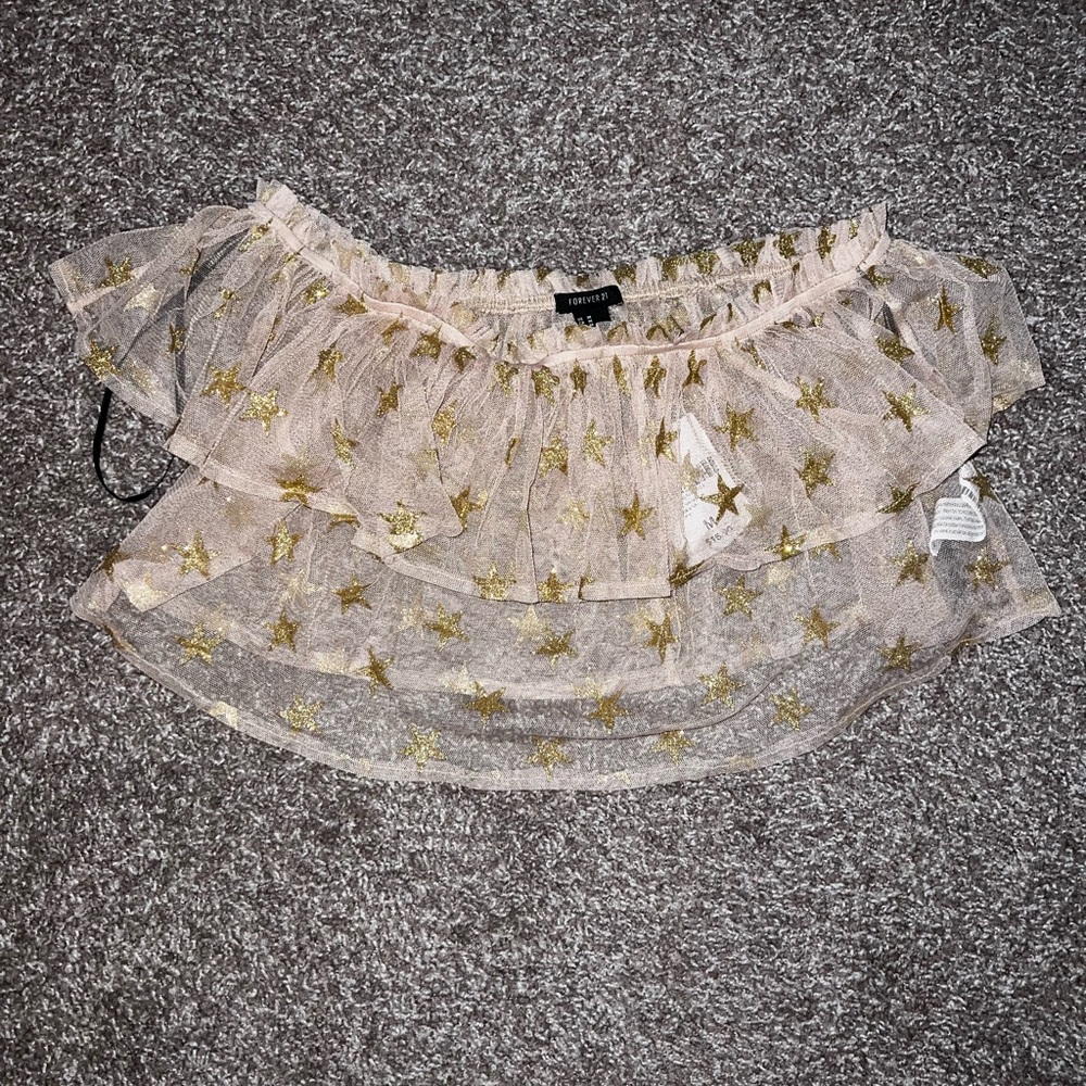 Never worn Mesh Forever 21 Crop Top in Size M